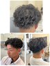 【MEN'Sトレンドパーマ】波巻き、スパイラルパーマ＋カット￥12000～