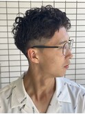 #カルマパーマ#ベリーショート#ダークアッシュ#ニュアンスパーマ