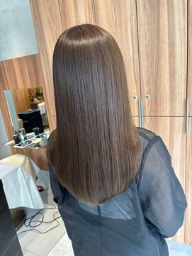 ガリカ 博多(Gallica) 【長まなみ】秋カラー透明感たっぷりブリーチなしベージュカラー