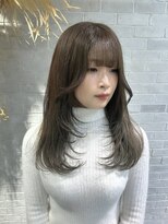 コル(col oodori)&nbsp;ブリーチなしオリーブカラー/レイヤーカット