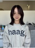 長め前髪ミディアムボブ