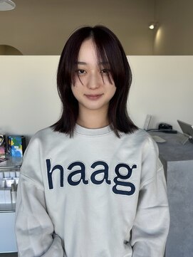 アワイ(awai) 長め前髪ミディアムボブ