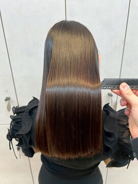 ハローバイシー 仙台(Hello by Sea) 艶髪モカブラウン×髪質改善[美髪/韓国風/顔周り]