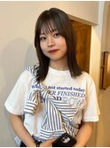 ミディアム　髪質改善　ストレート　透明感　艶髪　20代30代