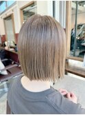 40代50代切りっぱなしボブ/恵比寿渋谷/白髪ぼかしハイライト2506
