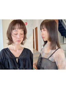 オトナの品がある顔まわりカットで少し色気をプラス♪大人女性が似合うレイヤーカットのリピート急増♪