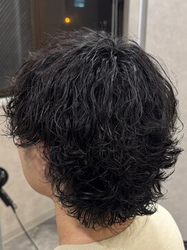 ハッシュタグネイビー 仙台駅前店(#NAVY) 波巻きウルフツイスパウルフ仙台美容室シャドウパーマ仙台波巻き