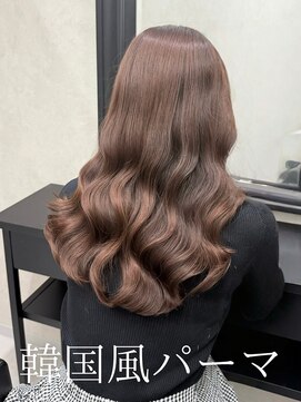 コテ巻き風パーマ /韓国風パーマ/デジタルパーマ/レイヤーカット