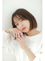 メルカ 天王寺(melca.)&nbsp;ぱっつんボブ/顔まわりカット/切りっぱなしボブで