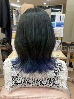 ウェーヴ 浜松小豆餅店(wave)&nbsp;1回裾ブリーチ×隠れオフィスカラー
