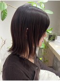 髪質改善切りっぱなしボブ