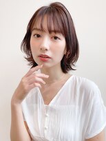 トゥーナ 表参道(tona)&nbsp;ミディアムレイヤー、外ハネボブ、グレージュ、脱白髪染め☆