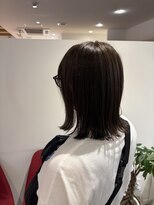 アズールサン 草加西口店(azule-sun)&nbsp;ナチュラルハイライトカラー,グレージュ,外ハネ,ボブ【草加】