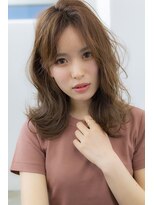 アコロン(acoron)&nbsp;小顔_夏耳かけ_毛先パーマ_イメチェン_フォギーベージュ