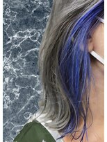 ビーハイブ ギフト(BeeHIVE GIFT) グレーパール イヤリングカラー ブルー