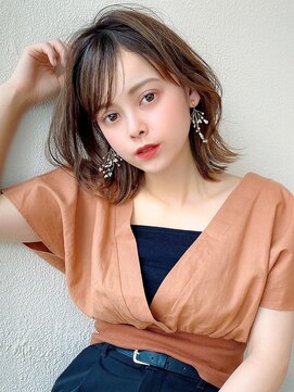 アフロート エル 錦糸町(AFLOAT L) 【ラルユー松宮】ラベージュ韓国シースルーバング髪質改善カット