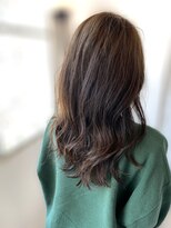 ヘアーエポック(hair epoque) 30代40代ミディアムウルフ乾かすだけアッシュグレージュ透明感