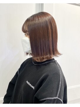 へアメイクワンプラス 四日市(HAIR MAKE ONEplus) 赤みブラウン/透明感カラー/大人かわいい/10代20代/ブリーチなし