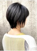 20代/30代/40代/小顔前下がりショートボブ