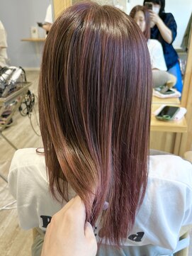 ミュール(mule) バレイヤージュカラー/ピンク系