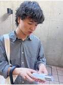 メンズパーマ/波巻き/ハイライト/マッシュパーマ/ウルフ