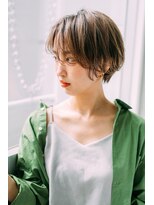 フィルムス 横浜(FILMS)&nbsp;くすみベージュ/細めハイライト/ショート/白髪ぼかし/前髪/横浜