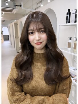 ジーナ 渋谷神南(Zina) 韓国ヘア＊ショコラブラウンロング＊shion【Zina渋谷神南】