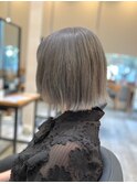 ミルクティーピンクベージュカラーくびれヘアグレージュカラー