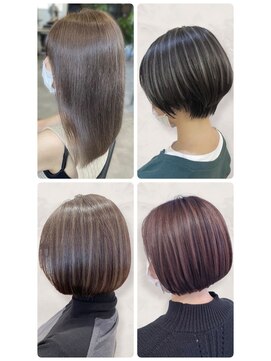 美容室フルール 20代30代大人可愛い髪質改善カラーアッシュグレージュ透明感