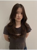 ◎韓国ヘアー顔周りレイヤーおくれ毛前髪長岡/新潟/宮関