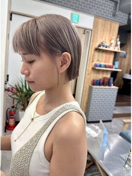 リノショアーズ 元町店(RINOSHORES) 20代30代大人可愛いダブルカラーブリーチハイトーンカラー