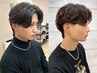 メンズカット+カラー+炭酸泉スパ　[メンズヘアスタイル]