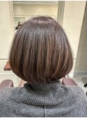 ハイライトショートボブ
