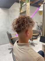 メンズサロン クロムス 梅田茶屋町店(Men's salon clomus) ハイライト×波打ちパーマ