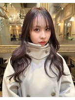 ロージアバイアルティナ(ROSIER by artina) 韓国風巻きラベンダーミルクティー姫カットレイヤー