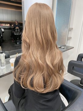 ベレーザシェルト(Beleza scelto) 11492艶髪マロンベージュ韓国風巻きミルクティーベージュロング