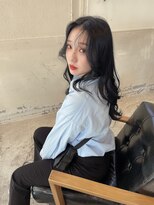 ボアップ(boappu)&nbsp;#イルミナカラー #暗髪透明感#ブルーブラック