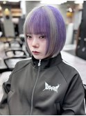 パープル×シルバー