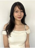 レイヤーカット/透明感カラー/顔まわりレイヤー/顔まわりカット