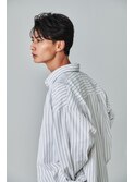 men's/メンズ/フェザーパーマ/黒染め/韓国/ブルーブラック/池袋