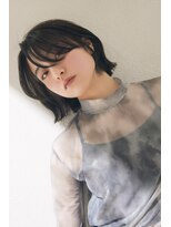 メゾンマイル 恵比寿(maison mile)&nbsp;ミニボブレイヤー/レイヤーカット/グレージュ/恵比寿美容室/前髪