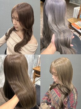 リサヘアーデザイン(RISA HAIR DESIGN)の写真/〈天神/大名〉トレンド×似合わせを叶える！透明感たっぷり、ナチュラルなのに今っぽい旬なカラーなら◎
