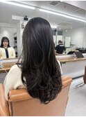 レイヤーカット オリーブグレージュ