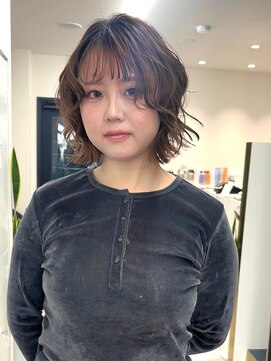 エトワール(ETOILE) パーマ風/ブラウンベージュ/ミニボブ