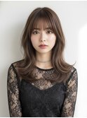 rileyシアーフェミニンミディ
