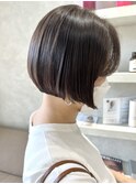＊30代40代ミニボブレイヤー丸みボブ前髪ありボブ顔周りレイヤー
