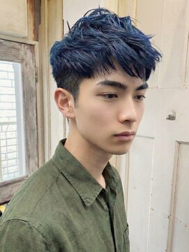 メンズサロン エノア 銀座店(ENORE) メンズ/メンズカット/メンズカラー/ブルーブラック/ダブルカラー