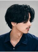 名古屋栄メンズ毛流れセンターパートニュアンスフェザーパーマ