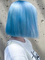 プネル 渋谷(PUNEL)&nbsp;渋谷 ペールブルー　アイスブルー　水色カラーケアブリーチ