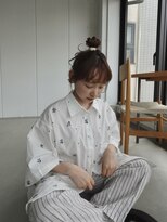 ニカ(NICA)&nbsp;【NICA】オレンジブラウンにふわっとお団子スタイル◇高山